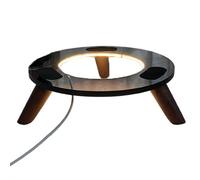 Support de haut-parleur de bureau Harman Kardon, avec pieds en bois pour système de haut-parleurs AuraStudio 4 Soundsticks 4 Echo Home (acrylique noir)