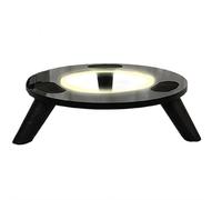 Support de haut-parleur de bureau pour Harman Kardon, avec pieds en bois pour système de haut-parleurs Harman Kardon Aura Studio 4 Aura Studio 3 Soundsticks 4 Echo Studio Home (acrylique noir)