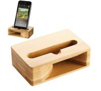 Support De Haut-parleur De Support De Téléphone - Amplificateur Acoustique En Bois, Amélioration Du Son De Bureau | Booster Audio Passif Avec Berceau Pour L'affichage Et L'écoute De Smartphon