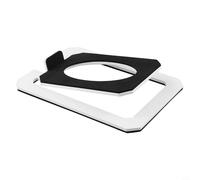 Support de haut-parleur de table incliné pour moniteur de studio à résonance réduite 13,5 x 11,2 cm (blanc)