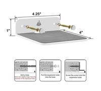 Support de haut-parleur en acrylique portable multifonctionnel,étagère murale,présentoir pour cellule de webcam,routeur du matin pour JBL GO3 Sound Box - Type White