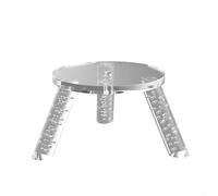 Support de haut-parleur en acrylique pour Echo Dot Max et Echo Studio - Design transparent pour une configuration audio simplifiée (transparent)