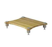 Support de haut-parleur, meuble AV à 3 niveaux pour TV et amplificateurs, support audio élégant, meuble de cinéma maison, centre de divertissement multimédia