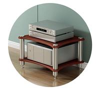 Support de haut-parleur, meuble AV à 3 niveaux pour TV et amplificateurs, support audio élégant, meuble de cinéma maison, centre de divertissement multimédia