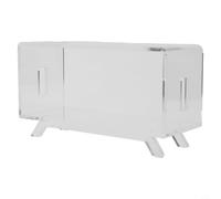 Support de haut-parleur moderne en acrylique noir pour Marshall Emberton II - Support de table moderne - Support robuste pour petits haut-parleurs satellites - Finition brillante - 22 x 11,7 x 9,5 cm