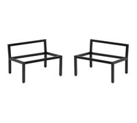 Support de haut-parleur - NorStone - Vintage - 19 cm - Angle 7 degrés - Noir mat