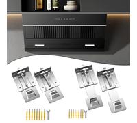 Support de hotte réglable, acier galvanisé pour une personnalisation de la hauteur et une stabilité améliorée, compatible avec la plupart des hottes sous armoire et à montage mural