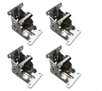 Support de jambe pliant 4 pièces charnière autobloquante 90 degrés support d'extension table pliante matériel meubles for tables établis(Silver)