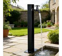 Support de jardin autoportant avec robinet - Colonne d'eau de jardin acier inoxydable - Robinet monté au sol - Robinet extérieur sans gel Bouche d'eau extérieure verticale(Style 2,Height: 60cm/23.6in)