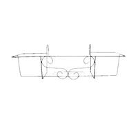 Support de jardinière - ESSCHERT DESIGN - L 62 x P 27 x H 17,9 cm - Fer - Noir - Balcon