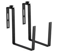 KADAX Lot de 2 supports pour jardinières, résistants aux UV, sans perçage, noirs