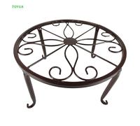 Support De Jardinières En Métal, 1x Cc, Pour Pots De Fleurs D'intérieur Et D'extérieur, Conteneur De Jardin, Étagère Ronde