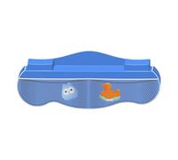 Support de jouets de bain pour, adorable protection d'eau de baignoire avec 4 poches en maille, protections d'eau interactives pour baignoire, zone de jeu pour rangement de jouets de salle de