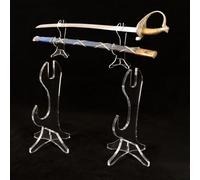 Support de katana, affichage d’épée, katana acrylique, application de table, katana, épée de cavalerie, épée de guerrier spartiate, épée tang(transparent)