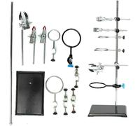 Support de laboratoire Pince Clamp Standing Support pour Chimie Support physique de laboratoire Expérience Support de laboratoire Clamp Porte-bouteille Support de condensateur Clip Set Clips de labora