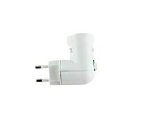 Support de lâmpada avec interrupteur E27 branche, adaptateur de prise Europeu avec interrupteur à liger et délier, douille E27