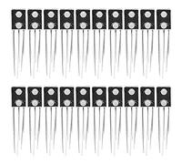 Support de lampe à diode lumineuse LED 20 pièces, base émettrice de lumière à anode commune à 3 broches, matériau en nylon durable, double trou, indicateurs bicolores pour les (Vert à gauche, rouge à