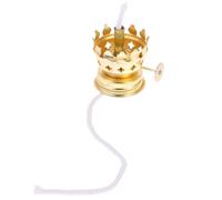 Support de Lampe à Pétrole Réglable en Métal Doré, Petit Socle