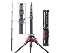 Support de Lampe Carbon Fiber, ULANZI MT-49 194cm/76.4inch Support de Lumière en Fibre de Carbone, Support de Lumière pour Kits de Studio, Boîte à Lumière, Réflecteur, Lampe Annulaire et Lampe COB
