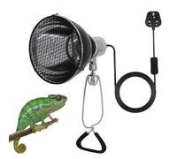 Support de lampe chauffante pour reptile, tortue, lampe anti-brûlure, abat-jour chauffant 200 W avec clip, pour reptiles, tortue, lézard, serpent, poussins avec vis de montage