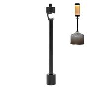 Support de Lampe de Camping Amovible, Base de Lampe Chandelier - Support de Lampe de Table en d'aluminium pour randonnée, Pique-Nique, activités de Plein air, pêche, randonnée, terrasse