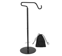 Support de lampe de camping avec crochet, hauteur réglable, pliable, en alliage d'aluminium, pour lanterne de camping idéale pour les pique-niques et la pêche en plein air.