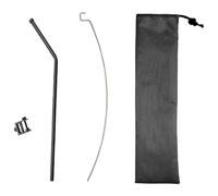Support de lampe de camping - Support d'éclairage extérieur en d'aluminium avec crochet, poteau de support de lampe de camping portable pour randonnée, barbecue, randonnée, plage, campeurs