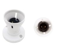 Support de lampe de plafond blanc, bande à baïonnette, BC B22, support d'ampoule