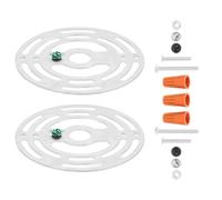 Support de Lampe de Plafond en Fer, Plaque de Fixation Argenté | Pièce Polyvalente pour Chandelier et Plafonnier, Design Élégant, Usage Simple, Construction Résistante