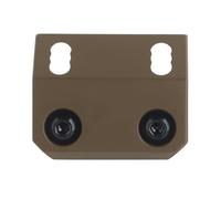 Support de lampe de poche compatible avec les systèmes de rail M-LOK - Base en métal - Pour sports de plein air, fitness, chasse, pêche (boueux) (kaki)