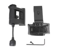 Support de lampe de poche pour casque de protection, lampe de poche montée sur casque de protection, lampe de sauvetage LED étanche montée sur rail avec col flexible - Projecteur LED étanche pour