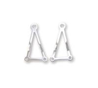 Support de lampe en aluminium SHIN YO, filigrane, poli, argent