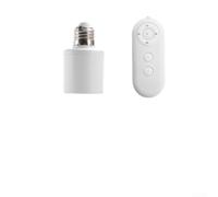 Support de lampe intelligent avec détecteur de mouvement PIR - Éclairage réglable - Compatible avec vis E27 - Économie d'énergie - Pour bureau, chambre à coucher - Blanc - 8 x 6 x 4 cm