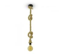 Support de Lampe Lustre Plafond Corde E27 Edison Pendentif Nœud Vintage 2 MT SC0
