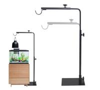 Support de lampe pour reptiles, cage d'habitat, support de lampe chauffante, pour reptiles, hauteur réglable 40 à 64 cm, support lumineux pour tortues geckos, lézards, tortues, araignées