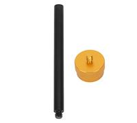 Support de lampe pour réservoir en alliage d’aluminium, tige extensible à filetage 1/4", adaptateur universel pour lampe de réservoir de gaz plat, pour l’usage en camping et en (Or noir)