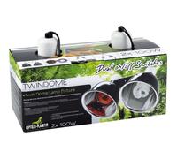 Support de lampe - REPTILES-PLANET - Twindome - Éclairage et chauffage - 14 x 16 cm - Reptiles