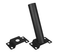 Support de Lampe Solaire en Acier Noir pour Poteaux Extérieurs | Montage Stable et Sécurisé, Usage pour Lampadaires LED et Solaires, Rues et Allées, Faible Entretien