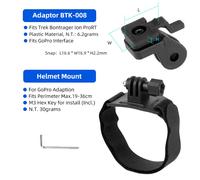 Support De Lampe Trek Bontrager Ion Prort,Adapté À Gopro,Support De Phare De Vélo,Tige De Guidon,Fourche,Adaptateur De Selle De Casque - Type H15t-B08