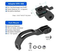 Support De Lampe Trek Bontrager Ion Prort,Adapté À Gopro,Support De Phare De Vélo,Tige De Guidon,Fourche,Adaptateur De Selle De Casque - Type H228k-B08
