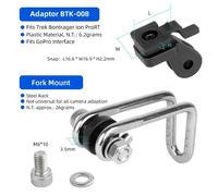 Support De Lampe Trek Bontrager Ion Prort,Adapté À Gopro,Support De Phare De Vélo,Tige De Guidon,Fourche,Adaptateur De Selle De Casque - Type B03b08