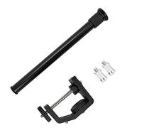 Support de Lampe Type C, Perche d’Extension télescopique, Fixation à Pince réglable pour Bureau, Clip en Forme de C avec Trous de vis 1/4 Pouce et 3/8 Pouce, Compatible avec des