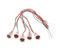 Support de lampe universel E10 avec fil, petit support de lampe E10, Base d'instrument d'enseignement pour expérience, adaptateur de douille E10, 5 pièces 5Pcs