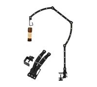 Support de lanterne de camping - Accessoires d'extérieur pliables, équipement de camping portable, support de lumière réglable, structure métallique compacte | Barre de lanterne de camping, design