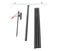 Support de Lanterne de Camping, mât de Lanterne Pliable en Alliage d’Aluminium, léger et à Hauteur réglable, pour Le Camping en Plein air, Les Lampes solaires et la décoration de