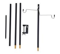 Support de Lanterne Pliable 1 Set en Alliage D’Aluminium pour Camping | Crochet Suspendre pour Équipement, Demi-Pliable, Usage Camping et Voiture, Mini Support de Table