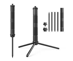 Support de lanterne pliable en aluminium pour lampe de camping, appareil photo, téléphone, trépied pour pique-nique, randonnée, pêche, jardin, barbecue