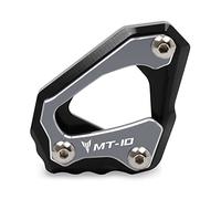 Support De LatéRale Moto Moto CNC Kickstand Foot Side Extension Tamp de la plaque support du pavé Utilisation for Yamaha MT-10 MT 10 MT10 FZ-10 FZ10 R1M R1 M 2015-2021(Titanium)