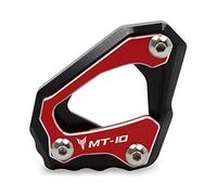 Support De LatéRale Moto Moto CNC Kickstand Foot Side Extension Tamp de la plaque support du pavé Utilisation for Yamaha MT-10 MT 10 MT10 FZ-10 FZ10 R1M R1 M 2015-2021(Red)
