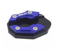 Support De LatéRale Moto Motorcycle Kickstand Side Stand agrandir le pavé d'extension du pied Utilisation for Yamaha Nmax 155 Xmax 300 MT-15 2015-2021(Blue-XMAX)
